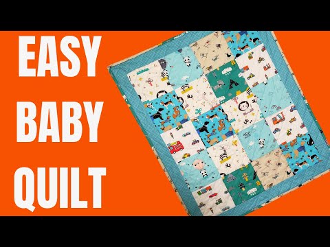 Simple baby patchwork quilt tutorial