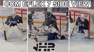 CCM Eflex 7 pads and gloves 2nd skate side view!