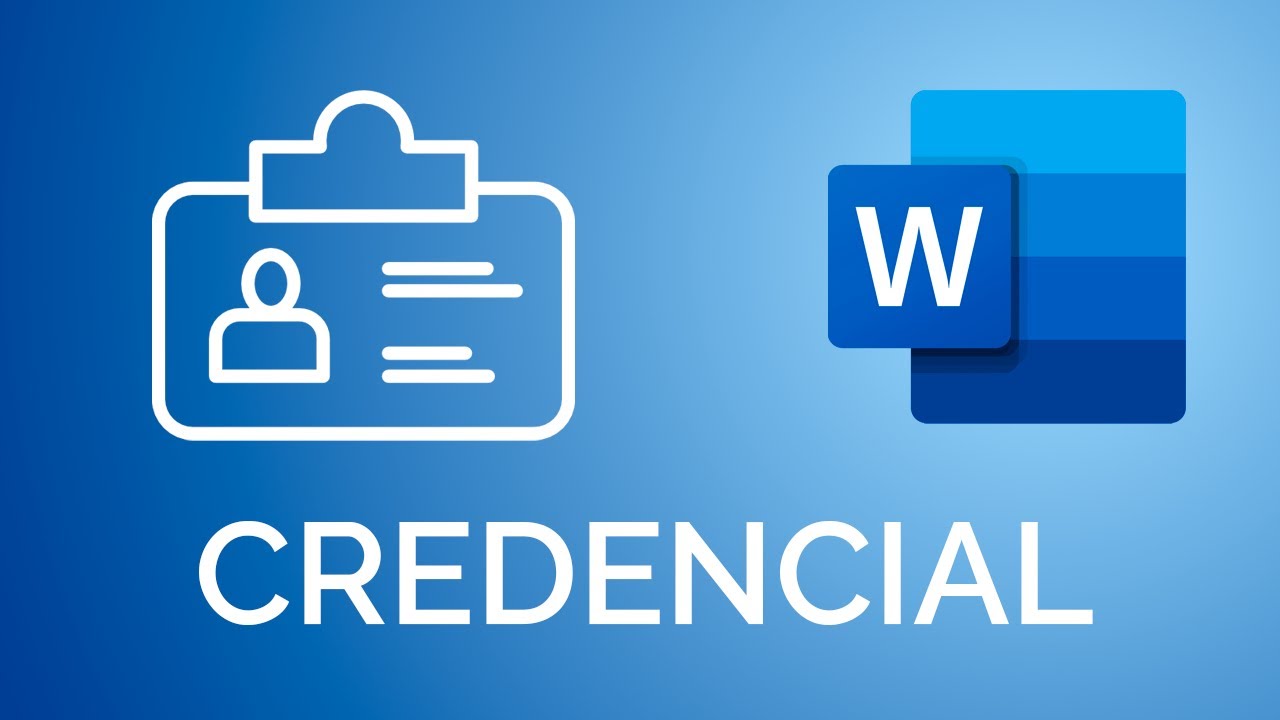 Cómo hacer una CREDENCIAL en Word