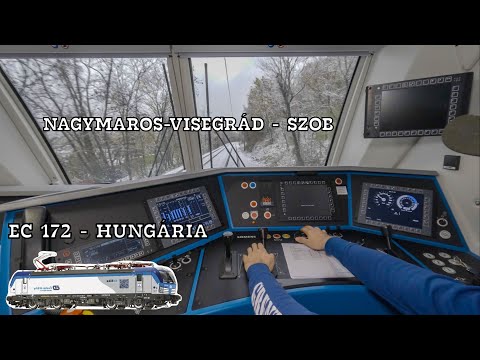Snowy chaos with Vectron | EC 172 - Hungária | Nagymaros-Visegrád - Room | 193 973