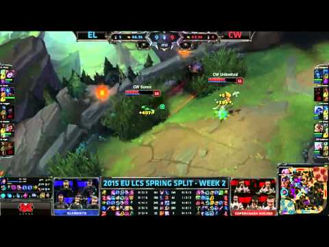 [Highlights] Elements vs Copenhagen Wolves EU LCS Spring 2015 W2D1   EL vs CW
