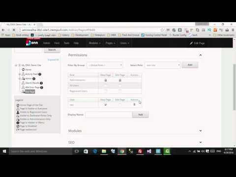 DNN Site Administration - Managing Website Pages