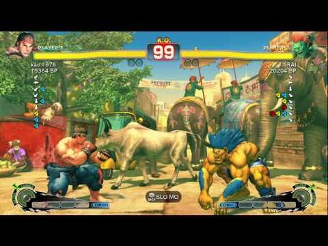 T SRAI [Blanka] vs kao 1976 [Ryu] SSF4 Japanese Online Ranked Matches - TRUE-HD