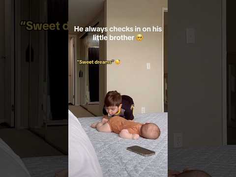 He’s the sweetest big brother ❤️ #shorts #family #cute