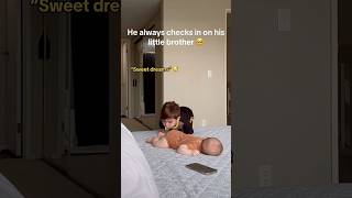 He’s the sweetest big brother ❤️ #shorts #family #cute