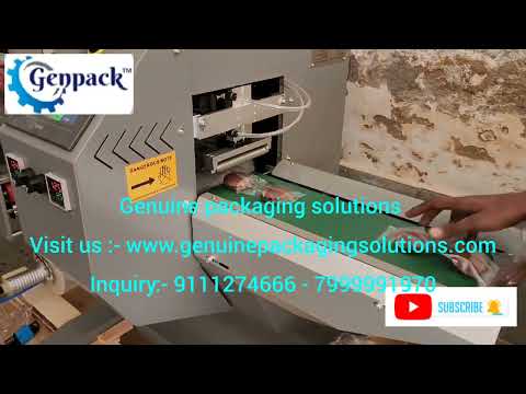 Horizontal Flow wrapping machine for Bakery items and cookies packing machine #packagingmacine