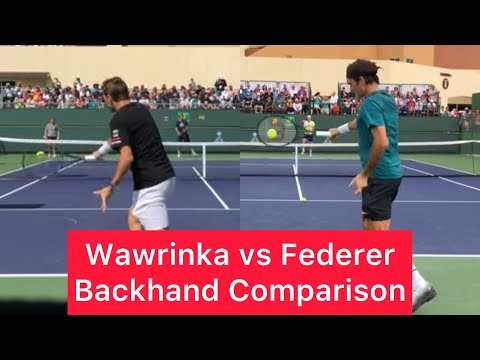 Stan Wawrinka vs Roger Federer Backhand Comparison (Tennis Technique Explained)
