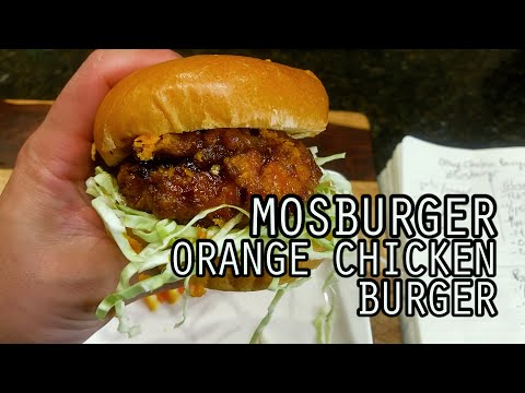 Woo Can Cook | Orange Chicken Burger (Mosburger) #trending #food #recipe