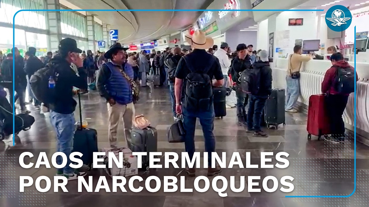 Bloqueos paralizan Central de autobuses del Norte y Terminal de Toluca
