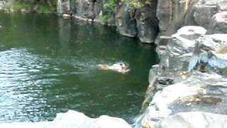 preview picture of video 'Hanging Rock Falls Rope Swing Nimbin NSW'