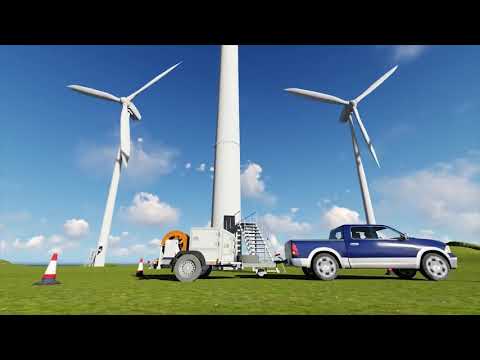 Mantenimiento de aerogeneradores con máquina CMM-GL