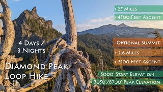 Video review of a Loop around the West Side of Diamond Peak Wilderness with footage of its features and terrain.