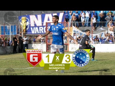 Guarani-MG 1 x 3 Cruzeiro - Melhores Momentos & Gols - Campeonato Mineiro