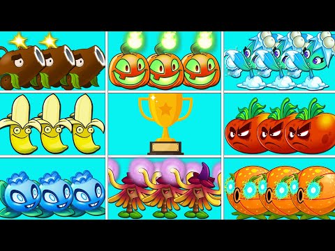 Tournament 8 ONE HIT Plants x3 - Who Will Win? - PvZ 2 Plant Vs Plant