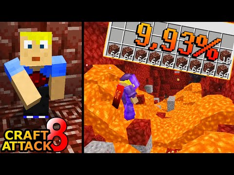Krasser Netherite Beacon Fortschritt! Ultra Timelapse! - Minecraft Craft Attack 8 #107