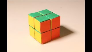 How To Make Paper Rubiks Cube 2x2 At Home  DIY Coo
