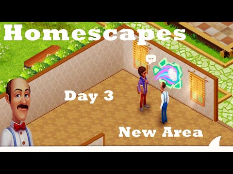 Homescapes Movie Day 3 HD New Area  Restoration Walkthrough | Gym Setup | Place a water dispenser