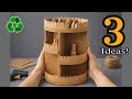 3 Genius Cardboard DIY Ideas That Look EXPENSIVE Easy Home Decor ️