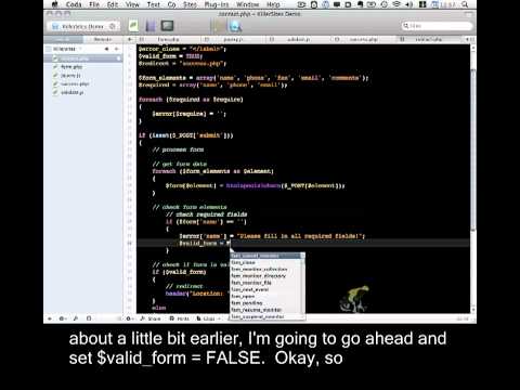 Php Javascript Closed Captioned Form Validation Part 4