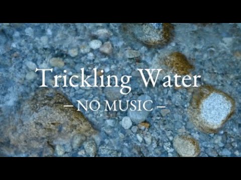 -3 Hours of Trickling Water Sounds with NO MUSIC.