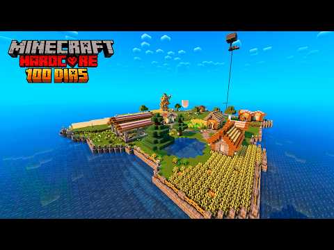SOBREVIVI 100 DIAS EM UMA ILHA NO MINECRAFT HARDCORE!