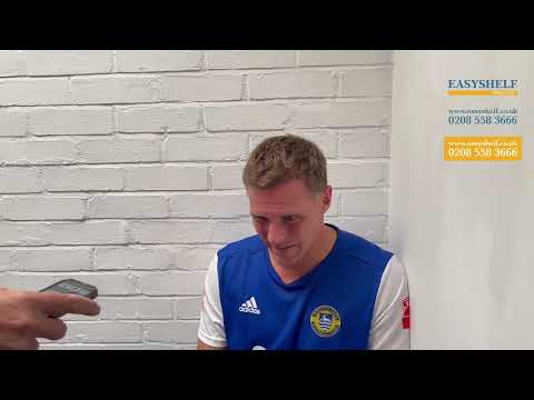 POST MATCH REACTION from HERTFORD TOWN PLAYER/MANAGER BEN HERD after the EAST HERTS DERBY