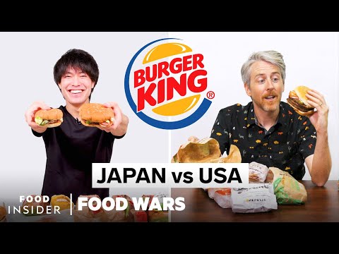 美國與日本的漢堡王之爭|食品戰爭 (US vs Japan Burger King | Food Wars)