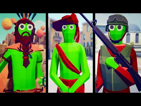 TABS ZOMBIE Invasion vs ALL Eras of Human History - Totally Accurate Battle Simulator Zombies