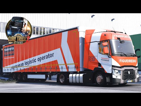 🚛 4K [POV] RENAULT T 460 TRANSPORTES FIGUEIREDO - PROMODS 2.60 (F) 🇫🇷 Lyon to (F) 🇫🇷 Orléans. (22T)