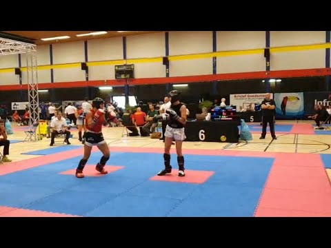 Sarina Fux am Kickbox-Turnier in Belgien