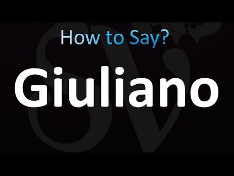 How to Pronounce Giuliano (Correctly!)