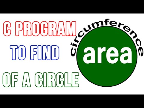 C Programming Exercise Program to Find Area and Circumference of a Circle