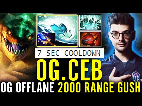 OG.CEB [Tidehunter] Crazy Aghanim's Scepter Build! 2000 Gush Range 7sec CD WTF IMBA Dota 2 Pro Guide