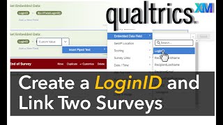 Qualtrics - How to Link Two Surveys by Storing Respondent IDs in Conta