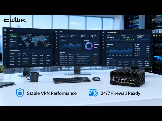 Vídeo relacionado con CWWK Mini PC Fanless Industrial i5-8250U 4C/8T, 2X RS232/RS485 COM, 2 x Gigabit LAN, Micro Embedded Computer Box, DDR4 8GB RAM 256GB NVMe SSD, SIM, SATA, mPCIe, HD, VGA, 6USB
