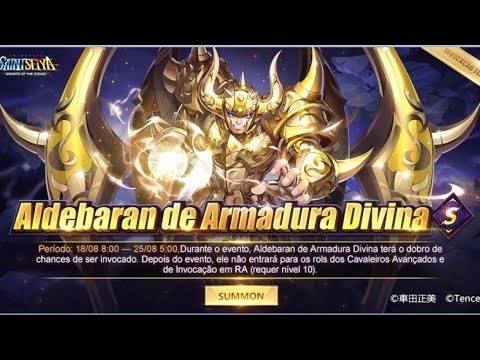 Aldebaran de Touro com Armadura Divina Saint Seiya Awakening Gameplay
