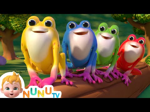 Five Little Speckled Frogs + More Nursery Rhymes & Kids Songs | Learn Numbers & Colors | NuNu Tv