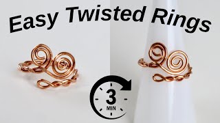 3-Minute Twisted Wire Rings Made Easy