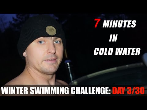 Winter Swimming Challenge: DAY 3 / 30 - Today 7 minut in cold water | DefendoGym