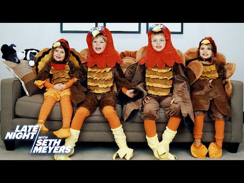 Seth and His Family Share Their Annual Meyers Kids Turkey Clip for 2025