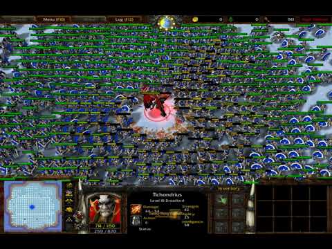 1000 Footman vs 1 Tichondrius (Lv10 With Skills) Fully Upgrade 1080p