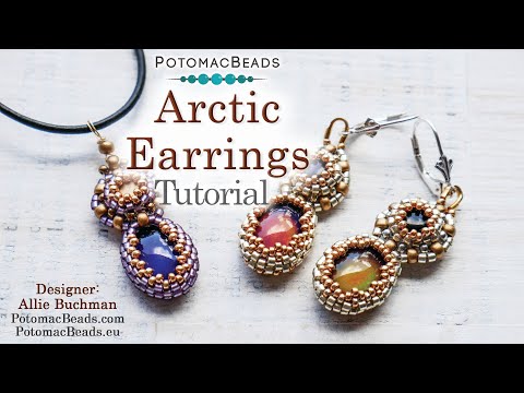 Arctic Earrings - DIY Jewelry Making Tutorial by PotomacBeads