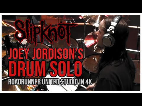 Joey Jordison's Drum Solo In Roadrunner United Studio |   4K 50FPS (Reupload)