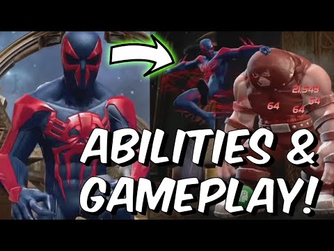 Spider-Man 2099 Gameplay & Abilities Breakdown First Look! - Marvel Contest of Champions