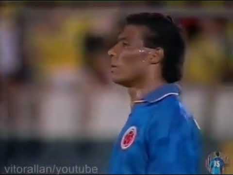 Amistoso 1995: Brasil 3-1 Colombia (20/12/1995). Narración en portugués.