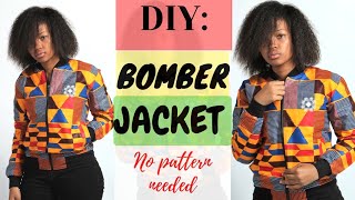 How to make a Bomber Jacket/ Cutting and Stitching/ Easiest Method