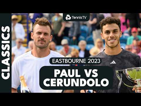 Tommy Paul vs Francisco Cerundolo Grass Court Final 🌱🏆 | Eastbourne 2023 Highlights