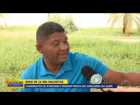 Candidatos se atrasam e perdem prova do concurso da Alepi