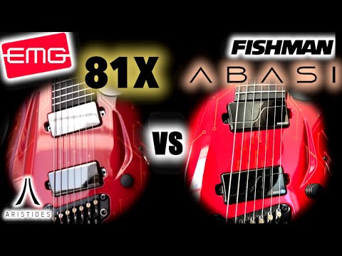 EMG-81-7x vs. Fishman "Tosin Abasi" - Bridge Shootout