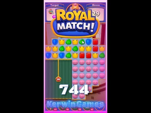 Royal Match Level 744 - No Boosters